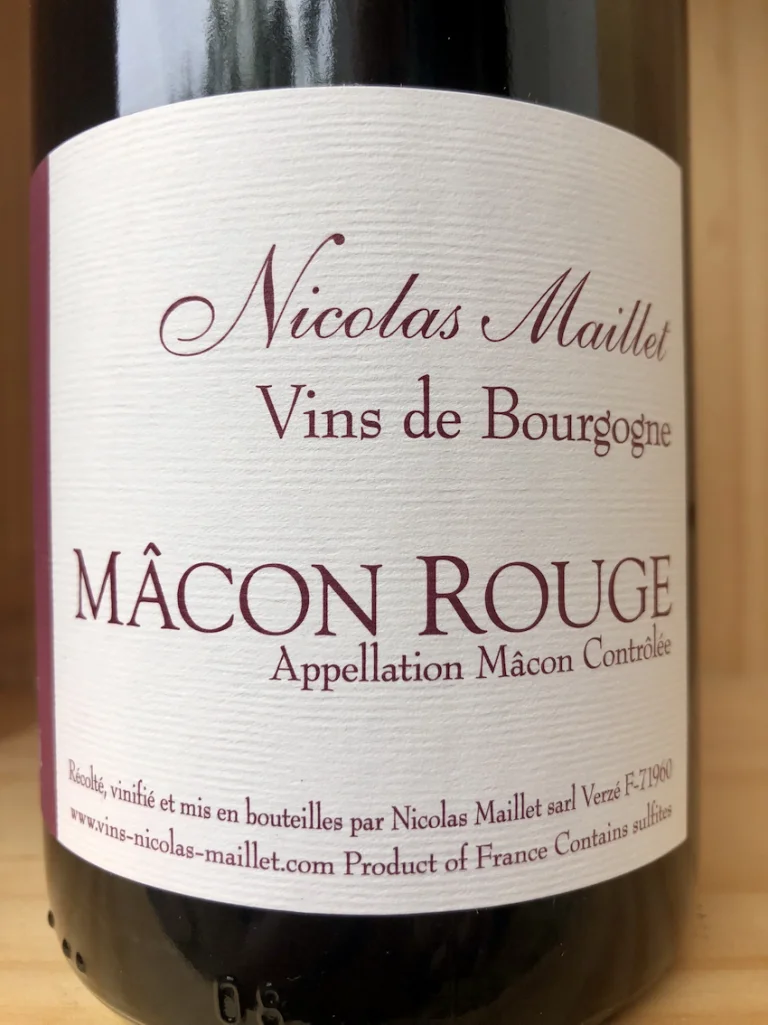 Nicolas Maillet Mâcon rouge 2022