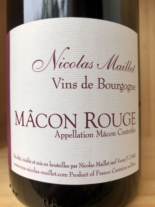 Nicolas Maillet Mâcon rouge 2022